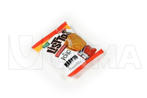 Упаковка замороженного мясного филе или куриной грудки в панировке