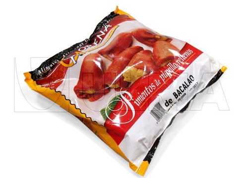 Упаковка замороженных крокетов и моллюсков в ламинированную пленку на вертикальной машине (VFFS)