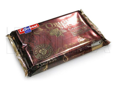 Упаковка шоколада порциями по 5 кг на флоупаке