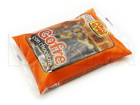 Групповая упаковка вафель на флоу-паке