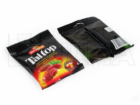 Упаковка коктейльных сосисок на вертикальной машине (VFFS)