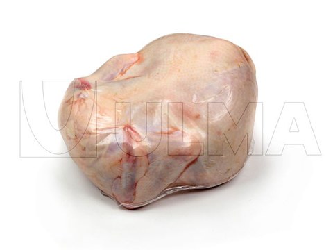 Упаковка целой тушки курицы в термоусадочную пленку на термоформере