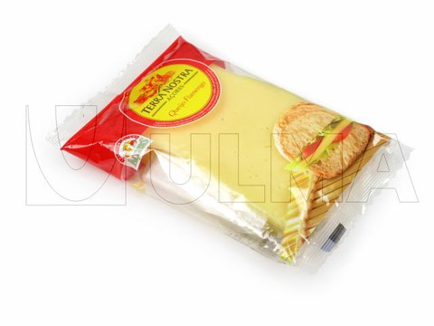 Упаковка сырной нарезки в модифицированной атмосфере (МГС) в ламинат на флоупаке